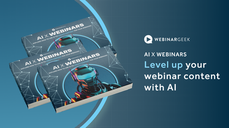 Ebook cover AI x Webinars