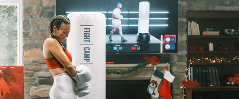 5 Minute Punching Bag HIIT Workout For The Holidays