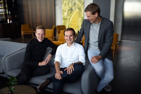 Pactum co-founders Kristjan Korjus, Martin Rand and Kaspar Korjus