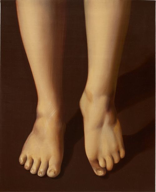 painting of two bare feet