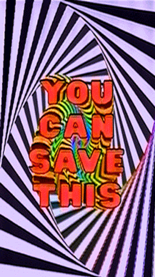 You Can save this text physcadelic GIF