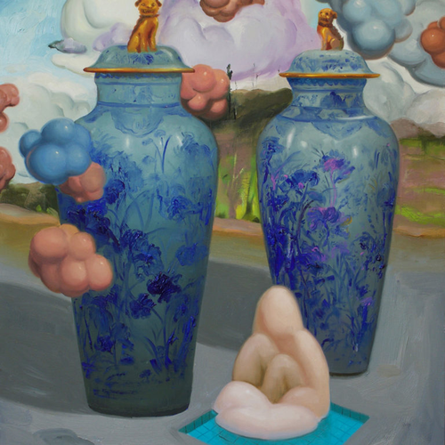 Dominique Fung's painting of two vases