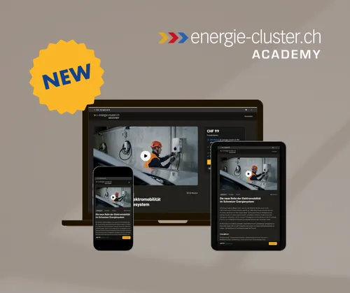 Die neue energie-cluster.ch Academy ist online: Weiterbildung, wann und wo es Ihnen passt.