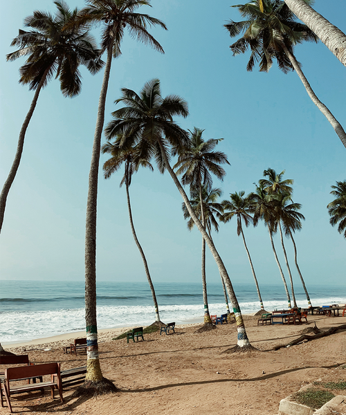 Beach at Gold Coast Ghana