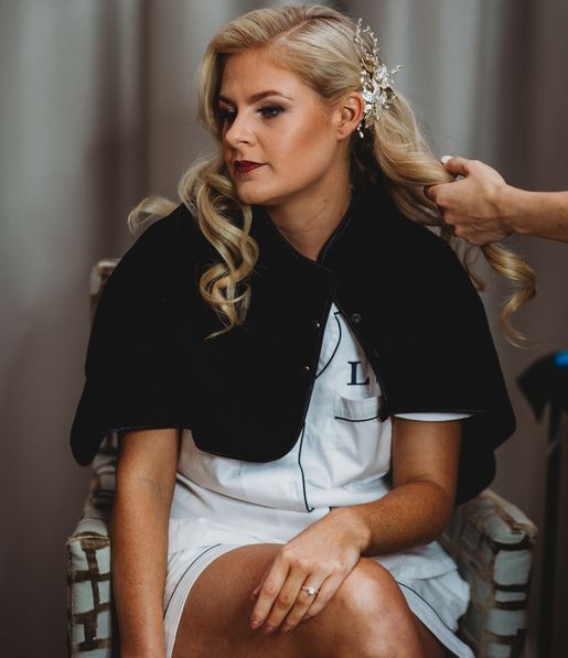 Lauren preparing for her Top End Wedding