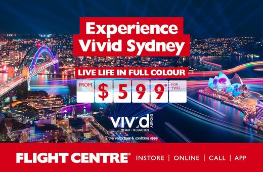 Flight Centre: Experience Vivid Sydney 
