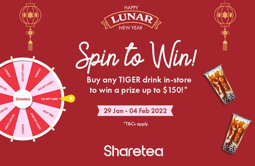 Spin to win with Sharetea!