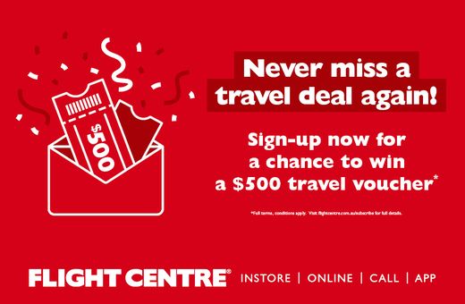Flight Centre | Win a $500 Gift Card 