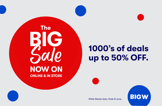 Get up to 50% off at BIG W