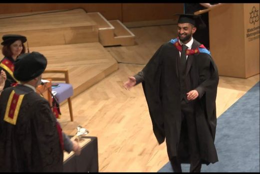 Saad Ali, Trainee Solicitor, graduates from Manchester Metropolitan University