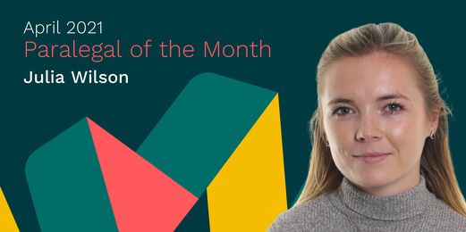 Julia Wilson, the Flex Legal Paralegal of the Month