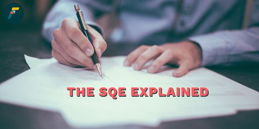Professional hands write an SQE blog header that leaps from the page