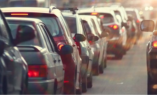 Cars in a queue - to link to the emissions claims