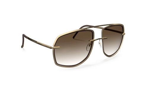 Men's Women's Polarized Titanio Silhouette Sunglasses Lente Senza Montatura-con Custodia 