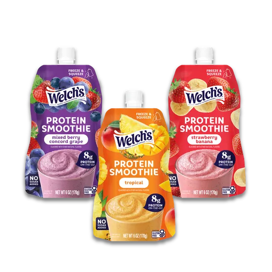 Fruit-Flavored protein smoothies