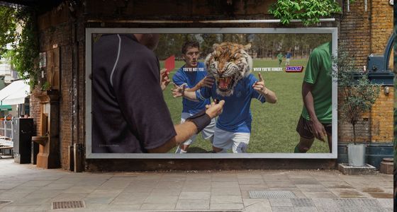 Snickers Person Snickers Unleashes Hunger Alter-Egos in Outdoor Campaign