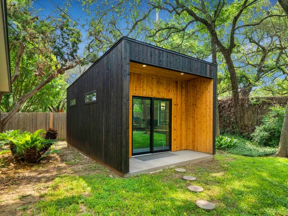 12' x 16' backyard office pod in Austin, TX