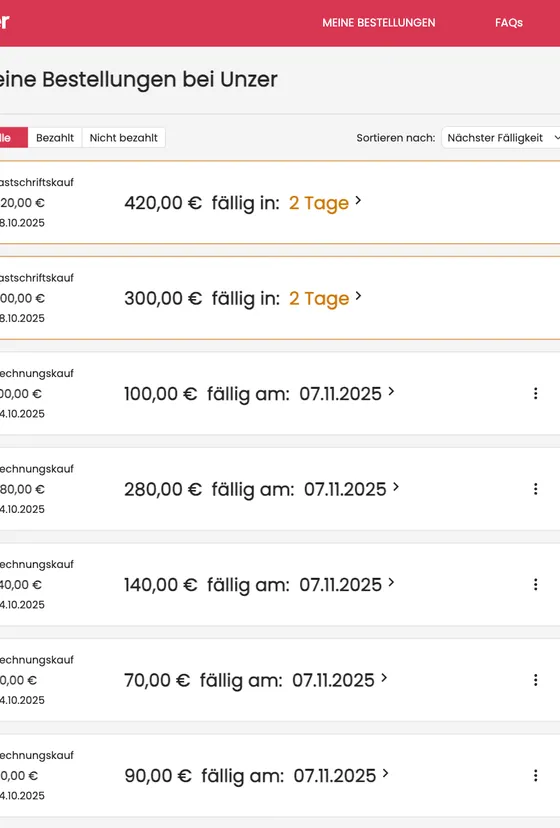 Unzer präsentiert stolz: das verbesserte Buy Now, Pay Later Konsumerportal
