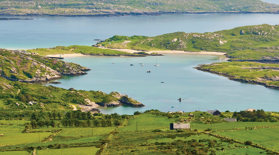 View or Irish landscape