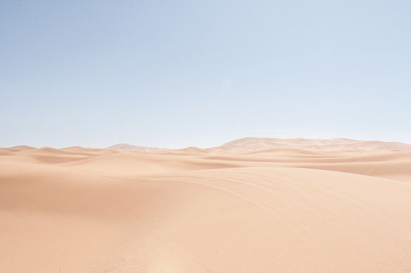 Sand landscape in Morocco