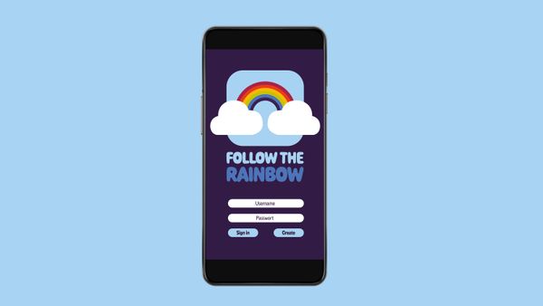 
        Foto der Abschlussarbeit »Follow the Rainbow« von Johanna Michaela Philipp. Semester: Sommer 2022. Abteilung: Kommunikationsdesign. Werksangabe: Kampagne. Universität für angewandte Kunst Wien.
      