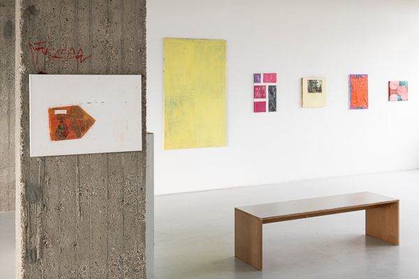 Foto der Abschlussarbeit »Snotrose« von Pol Summer. Semester: Sommer 2025. Abteilung: Malerei. Werksangabe: 2025, Malerei. Universität für angewandte Kunst Wien.