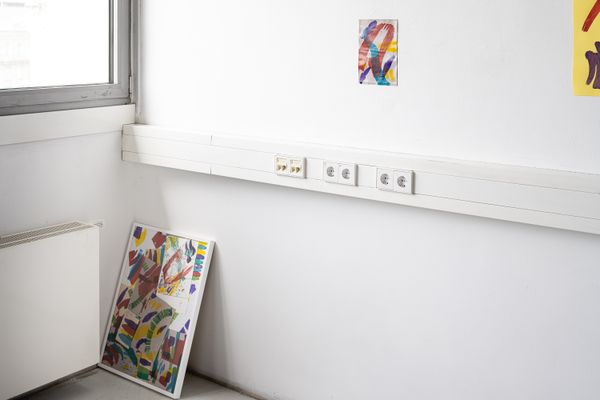Foto der Abschlussarbeit »fifth home« von Aileen Biebrach. Semester: Sommer 2024. Abteilung: Malerei. Werksangabe: 2024, Collage. Universität für angewandte Kunst Wien.