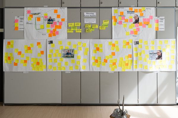 
        Foto der Abschlussarbeit »Situating Lower Austria« von Paul Mair. Semester: Sommer 2023. Abteilung: Cross-Disciplinary Strategies. Werksangabe: Forschungsarbeit, Prozessvisualisierungen. Universität für angewandte Kunst Wien.
      