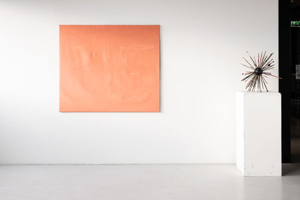 Foto der Abschlussarbeit »Snotrose« von Pol Summer. Semester: Sommer 2025. Abteilung: Malerei. Werksangabe: 2025, Malerei. Universität für angewandte Kunst Wien.