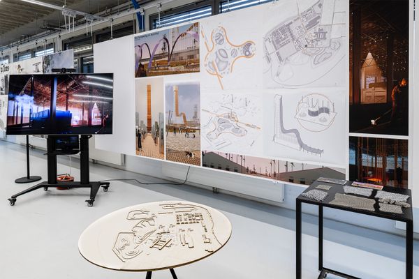 
        Foto der Abschlussarbeit »The Tempering of Azovstal« von Anastasiia Shevchenko. Semester: Winter 2024/25. Abteilung: Architekturentwurf 2. Werksangabe: Renderings, animations, drawings, diagrams, physical model (1:2000). Universität für angewandte Kunst Wien.
      