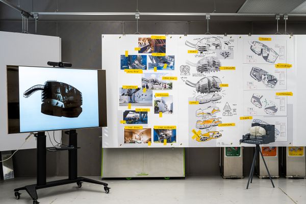 Foto der Abschlussarbeit »The Snail on The Slope« von Arkady Zavialov. Semester: Sommer 2024. Abteilung: Architekturentwurf 2. Werksangabe: Renderings, animations. Universität für angewandte Kunst Wien.