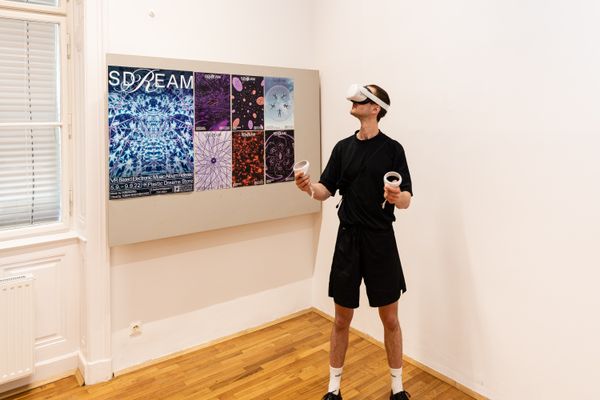 
        Foto der Abschlussarbeit »SDREAM« von Tobias Raschbacher. Semester: Sommer 2022. Abteilung: Kommunikationsdesign. Werksangabe: Multimedia-Installation/VR. Universität für angewandte Kunst Wien.
      