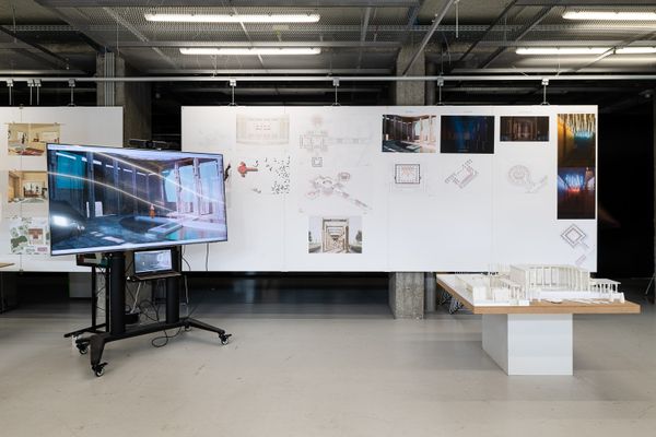 
        Foto der Abschlussarbeit »Maiyam – Synthesising Heritage & Science in Space Research Centre« von Shandeep Chennai Suresh. Semester: Sommer 2025. Abteilung: Architekturentwurf 2. Werksangabe: Animations, drawings, physical model, renderings. Universität für angewandte Kunst Wien.
      