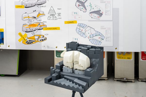 Foto der Abschlussarbeit »The Snail on The Slope« von Arkady Zavialov. Semester: Sommer 2024. Abteilung: Architekturentwurf 2. Werksangabe: Renderings, animations. Universität für angewandte Kunst Wien.