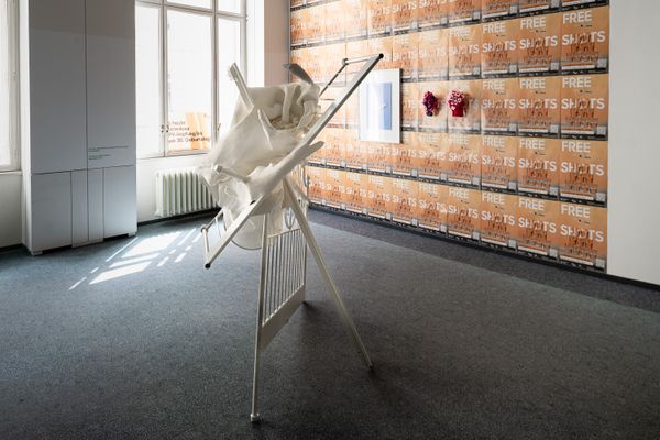 
        Foto der Abschlussarbeit »The Private is Public is Political« von Paula Netzl. Semester: Sommer 2024. Abteilung: Cross-Disciplinary Strategies. Werksangabe: Exhibition, Bilder 4 und 5: Safia El Maataoui. Universität für angewandte Kunst Wien.
      