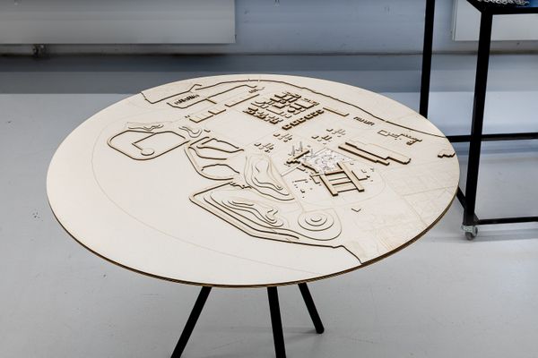 
        Foto der Abschlussarbeit »The Tempering of Azovstal« von Anastasiia Shevchenko. Semester: Winter 2024/25. Abteilung: Architekturentwurf 2. Werksangabe: Renderings, animations, drawings, diagrams, physical model (1:2000). Universität für angewandte Kunst Wien.
      