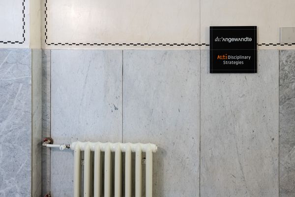 
        Foto der Abschlussarbeit »Antidisciplinary Strategies. A Feminist Labour Regime Analysis of A. Pierburg KG, Neuss 1970–1973.« von Sophia Glinka. Semester: Sommer 2024. Abteilung: Cross-Disciplinary Strategies. Werksangabe: Signage five prints on paper, 13,5 x 15 cm. Universität für angewandte Kunst Wien.
      