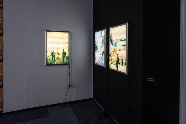
        Foto der Abschlussarbeit »Spaces in Flux« von Safia El Maataoui. Semester: Sommer 2024. Abteilung: Cross-Disciplinary Strategies. Werksangabe: Light boxes, digital prints on paper. Universität für angewandte Kunst Wien.
      