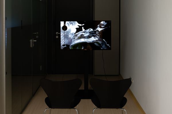 
        Foto der Abschlussarbeit »10.000STEPS. QUANTIFICATION AND MEASUREMENT OF THE SELF AS A PRACTICE OF SELF-OPTIMISATION.« von Sebastian Lang. Semester: Sommer 2023. Abteilung: Cross-Disciplinary Strategies. Werksangabe: Videoinstallation, Forschungspapier. Universität für angewandte Kunst Wien.
      