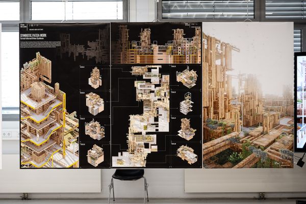 
        Foto der Abschlussarbeit »Symbiotic Patchwork - Formal-Informal Urban Synthesis« von Mohamed Abdelhady Omar. Semester: Sommer 2024. Abteilung: Architekturentwurf 3. Werksangabe: Renderings, animations, models. Universität für angewandte Kunst Wien.
      