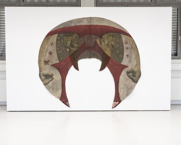 Foto der Abschlussarbeit »no place to hide... oder: Elektroschlaf« von Franky Daubenfeld. Semester: Sommer 2026. Abteilung: Malerei. Werksangabe: 2026, Malerei, Bilder/images: © die Angewandte, 2026, Vincent Forstenlechner, CC-BY-NC-ND-4.0. Universität für angewandte Kunst Wien.