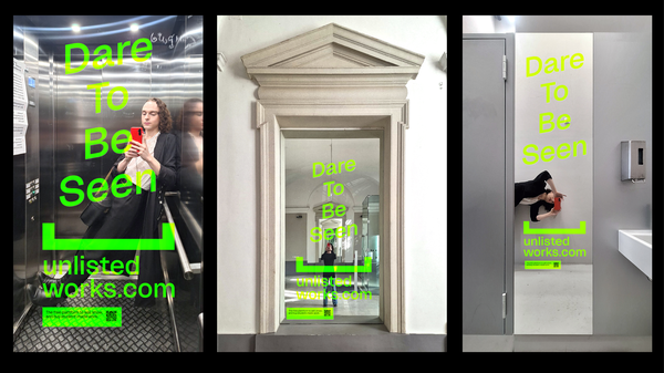 
        Foto der Abschlussarbeit »unlisted works« von David Hampel. Semester: Sommer 2026. Abteilung: Kommunikationsdesign. Werksangabe: Digital platform, campaigns, corporate identity
Bild 1,2,4,5: © Daniel Hampel, 2026
Bild 3: © die Angewandte, 2026, Daniela Trost, CC-BY-NC-ND-4.0
. Universität für angewandte Kunst Wien.
      