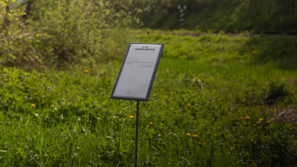 Foto der Abschlussarbeit »Kauft Blumen« von Kilian Wittmann. Semester: Sommer 2023. Abteilung: Kommunikationsdesign. Werksangabe: Bildinstallation und Prospekt, Bilder: Kilian Wittmann. Universität für angewandte Kunst Wien.