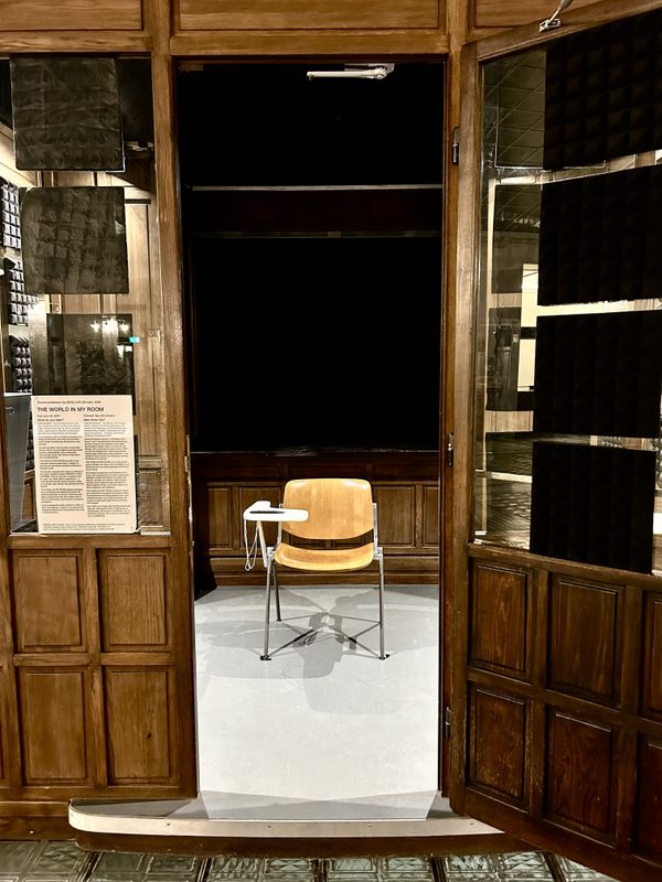 Chair standin in wooden cabin | Image by ©