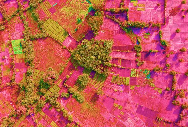 Colorful photo from landscape in Tamale, Ghana in bird view  | Image by ©© Carmen Egger & Abdul-Haqq Mahama