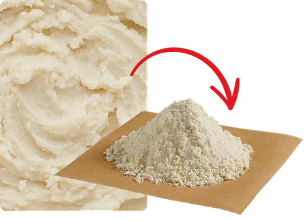 We then simply remove the water and what's left are Fresh-Dried™ potatoes that you can prepare in just minutes.
