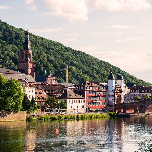 view of Heidelberg from the river