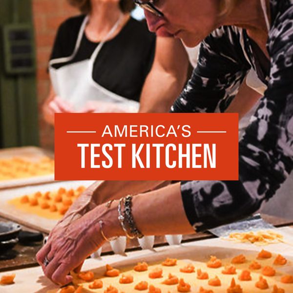 traveler cooking tortellini in bologna italy with americas test kitchen