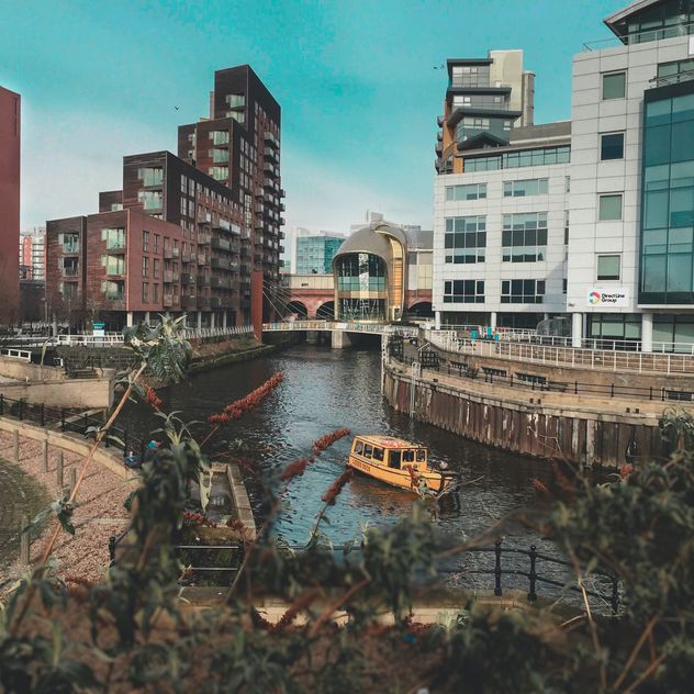 Leeds city view of river