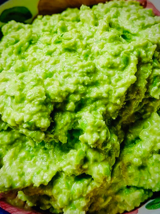 Ärtröra med avokado